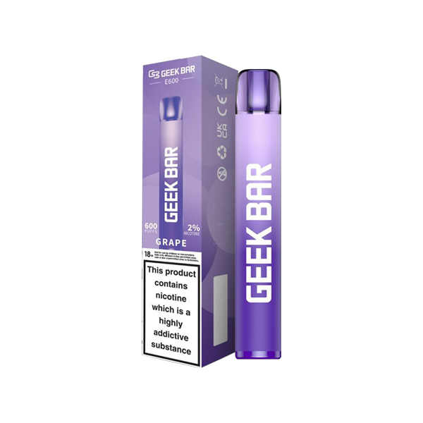 EXPIRED :: 20mg Geekvape Geek Bar E600 Disposable Vape Device 600 Puffs