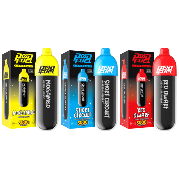 0mg Pod Fuel Bar 5000 Disposable Vape Device 5000 Puffs