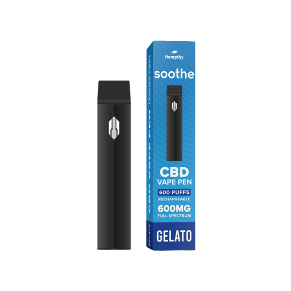 Hempthy 600mg CBD Disposable Vape Pen 600 Puffs