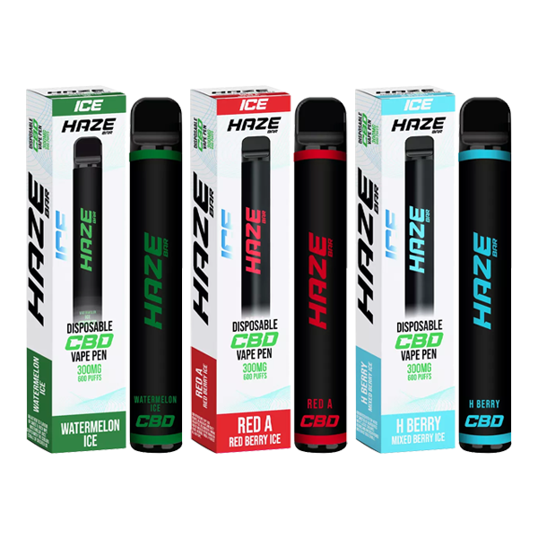 Haze Bar Ice 300mg CBD Disposable Vape Device 600 Puffs