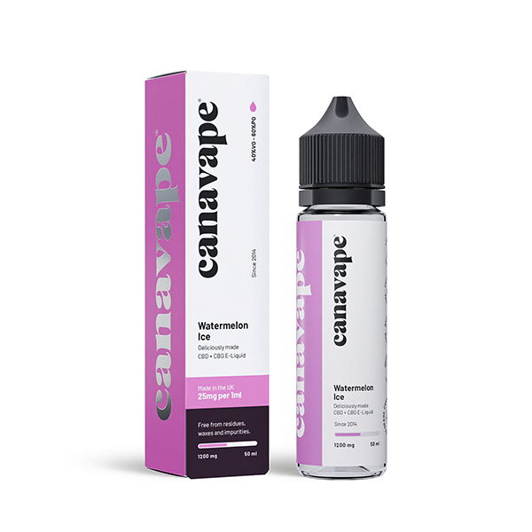 Canavape 1250mg CBD + CBG  E-liquid 50ml (Various VG/PG Ratios)