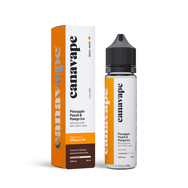 Canavape 1250mg CBD + CBG  E-liquid 50ml (Various VG/PG Ratios)