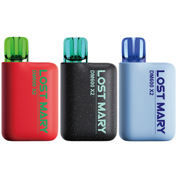 20mg Lost Mary DM600 X2 Disposable Pod Kit 1200 Puffs - Twin Pack