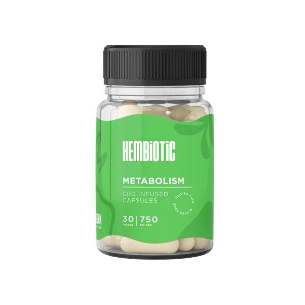 Hembiotic 750mg CBD Capsules - 30 Caps