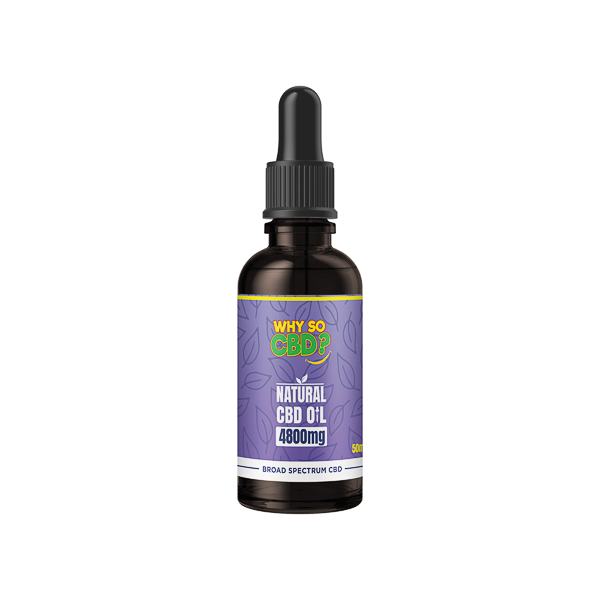 Why So CBD? 4800mg Broad-Spectrum CBD Natural Oil - 50ml